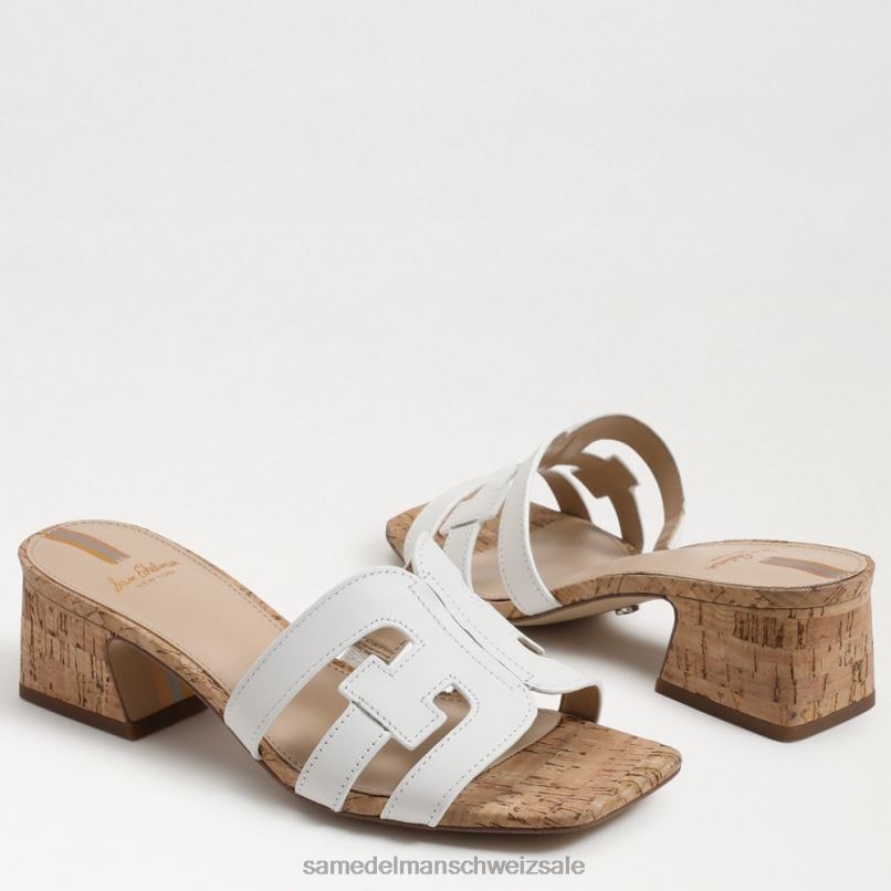 CH Sam Edelman Frauen Winslow-Mule-Absatz helles Weiss X2J86354 Schuhwerk