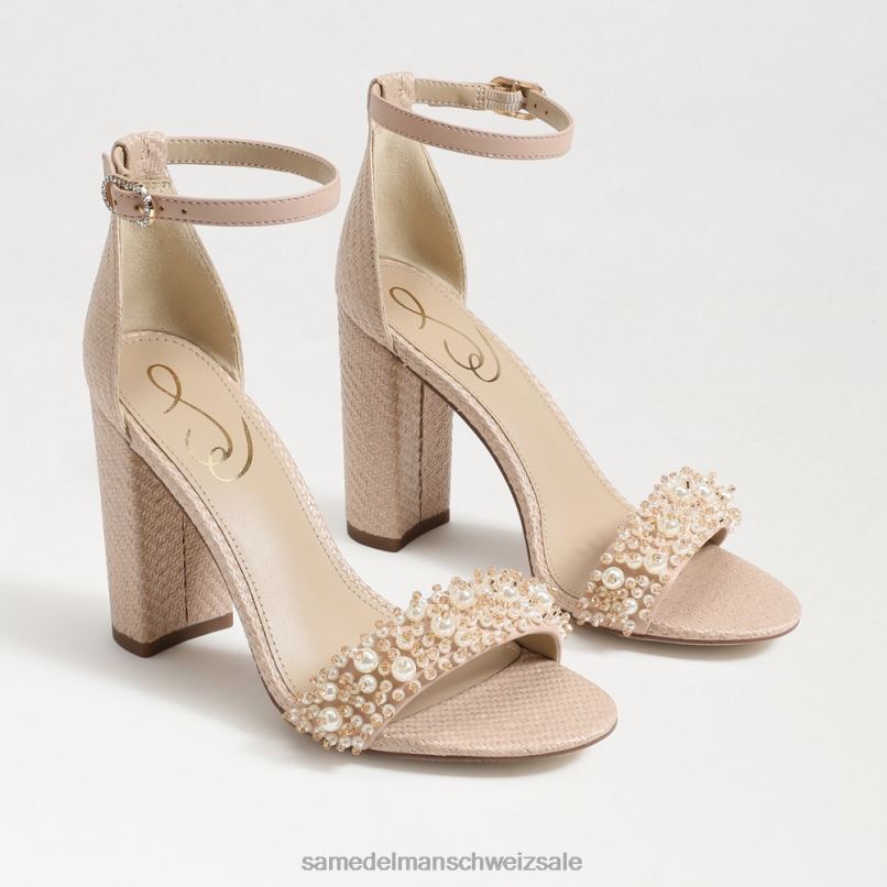 CH Sam Edelman Frauen Yaro Perla Sandale mit Blockabsatz warme Bräune X2J86617 Schuhwerk
