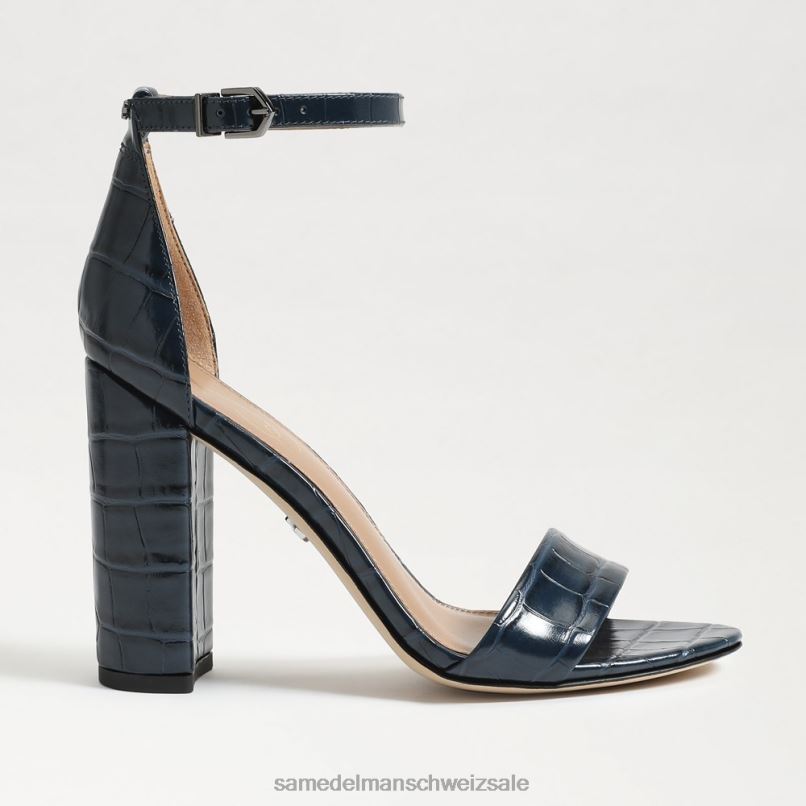 CH Sam Edelman Frauen Yaro-Sandale mit Blockabsatz Pazifikmarine X2J86330 Schuhwerk