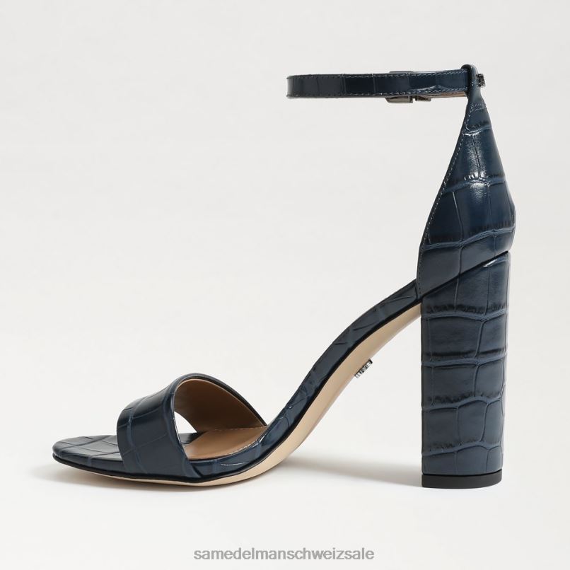 CH Sam Edelman Frauen Yaro-Sandale mit Blockabsatz Pazifikmarine X2J86330 Schuhwerk