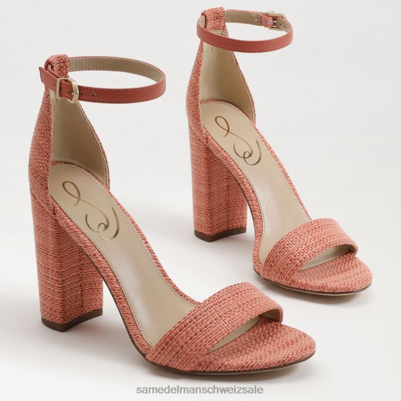 CH Sam Edelman Frauen Yaro-Sandale mit Blockabsatz Stuckrosa X2J86323 Schuhwerk