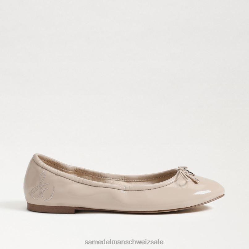 CH Sam Edelman Frauen Ballerinas von Felicia Chai-Latte-Patent X2J86132 Schuhwerk