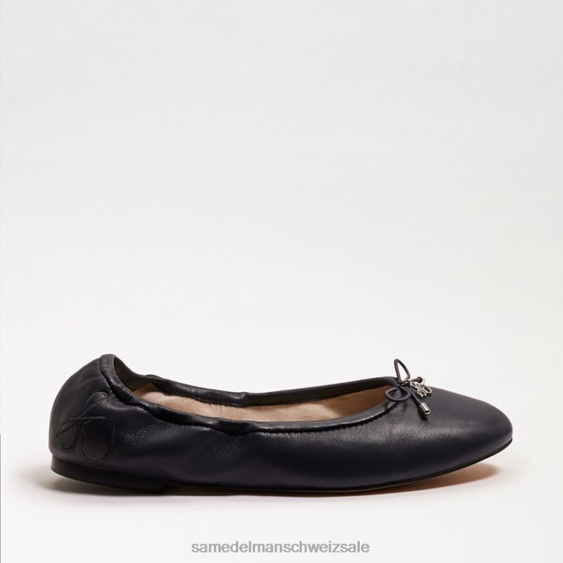 CH Sam Edelman Frauen Ballerinas von Felicia marineblaues Leder X2J86126 Schuhwerk