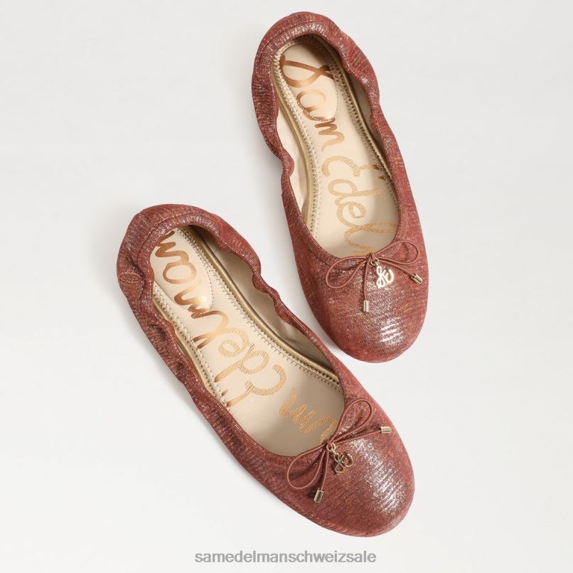 CH Sam Edelman Frauen Ballerinas von Felicia rostrosa X2J86130 Schuhwerk