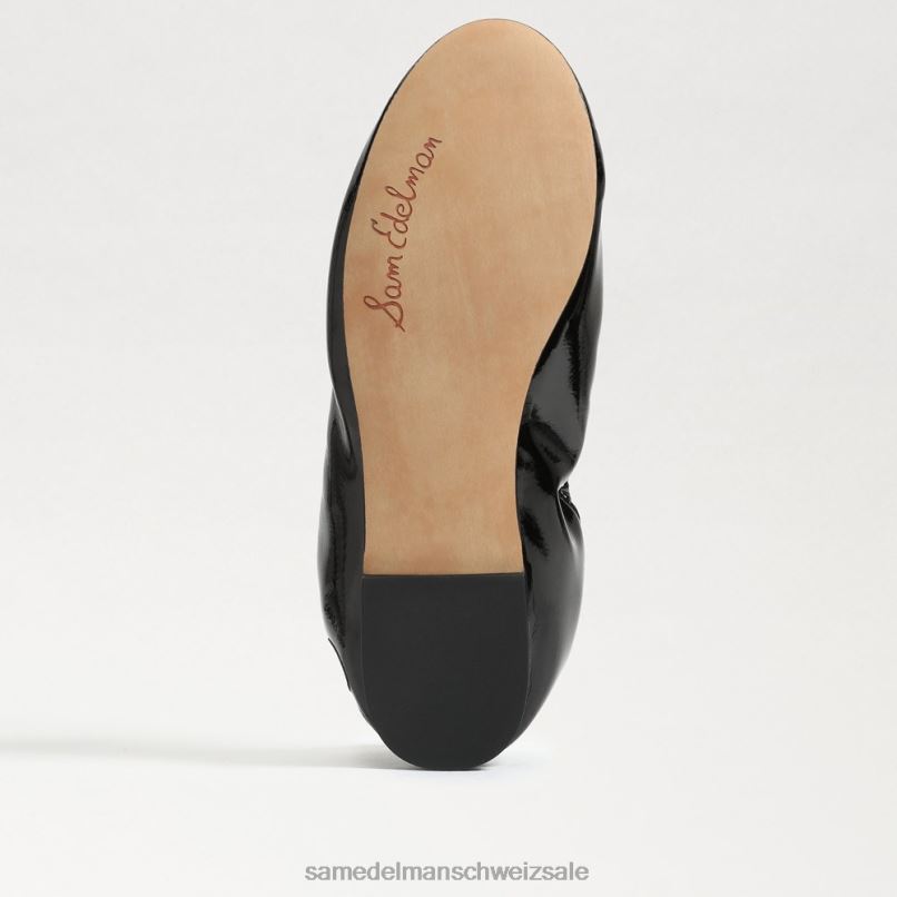 CH Sam Edelman Frauen Ballerinas von Felicia schwarzes Lackleder X2J86131 Schuhwerk