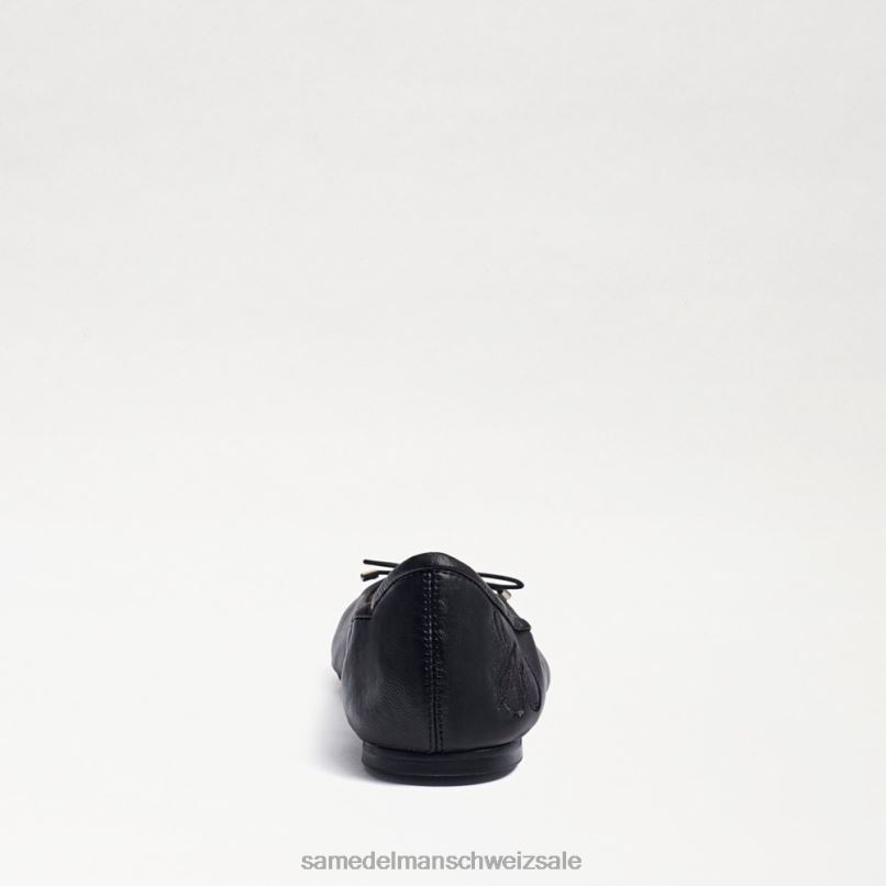 CH Sam Edelman Frauen Ballerinas von Felicia schwarzes Leder X2J86127 Schuhwerk