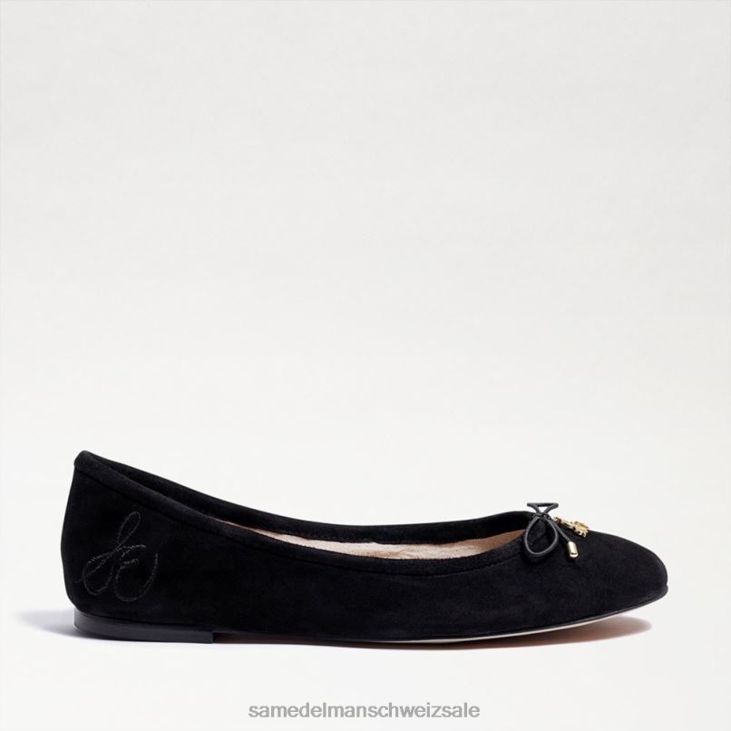 CH Sam Edelman Frauen Ballerinas von Felicia schwarzes Wildleder X2J86133 Schuhwerk