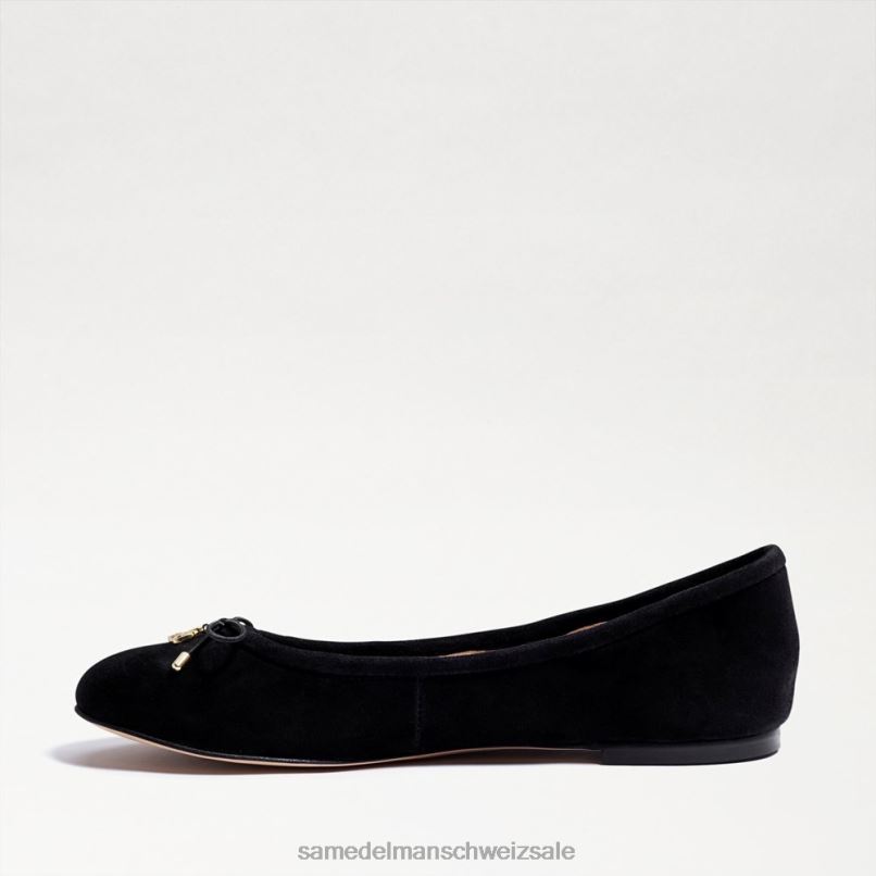 CH Sam Edelman Frauen Ballerinas von Felicia schwarzes Wildleder X2J86133 Schuhwerk