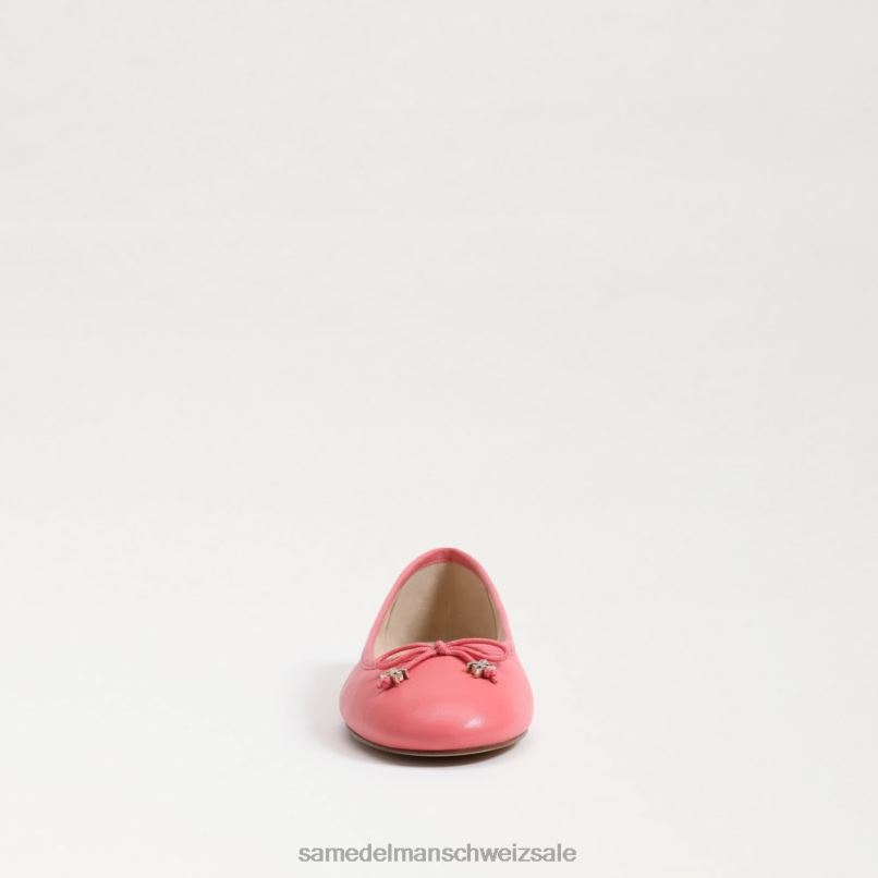 CH Sam Edelman Frauen Felicia Luxe Ballerinas Calypso-Koralle X2J86291 Schuhwerk