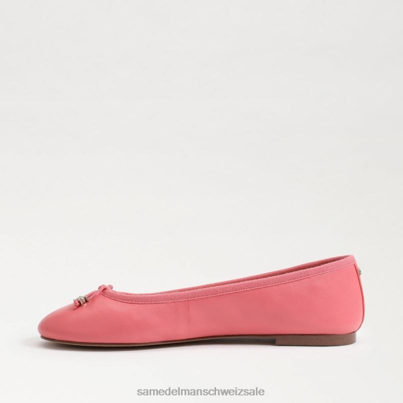 CH Sam Edelman Frauen Felicia Luxe Ballerinas Calypso-Koralle X2J86291 Schuhwerk