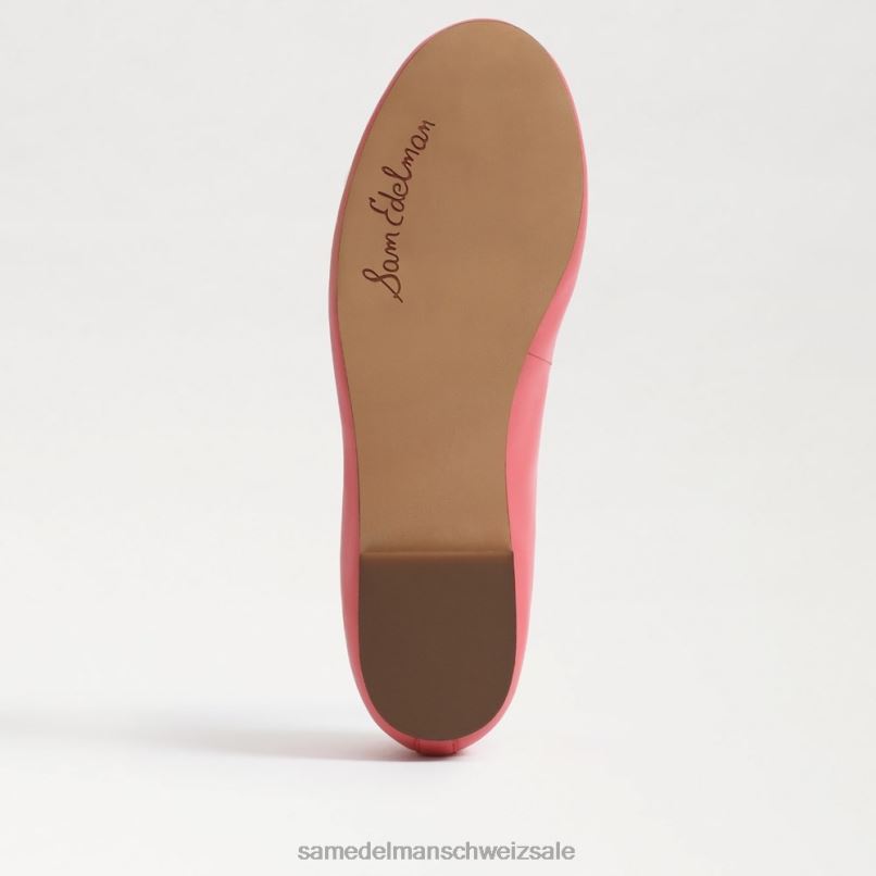 CH Sam Edelman Frauen Felicia Luxe Ballerinas Calypso-Koralle X2J86291 Schuhwerk
