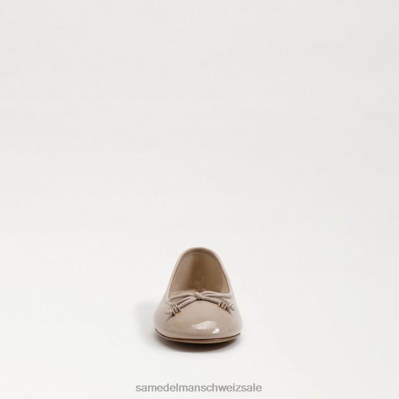 CH Sam Edelman Frauen Felicia Luxe Ballerinas Chai-Latte-Patent X2J86295 Schuhwerk
