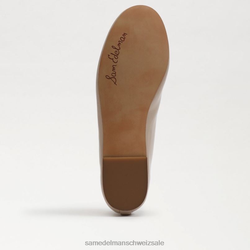 CH Sam Edelman Frauen Felicia Luxe Ballerinas Chai-Latte-Patent X2J86295 Schuhwerk