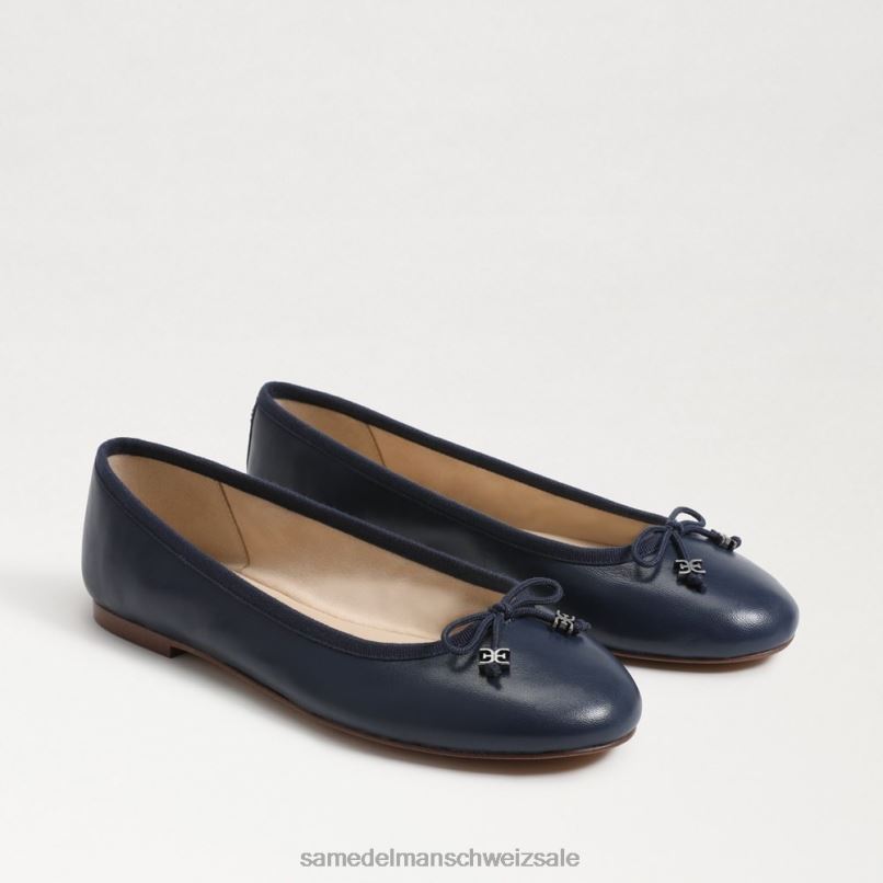 CH Sam Edelman Frauen Felicia Luxe Ballerinas Hudson-Marine X2J86292 Schuhwerk