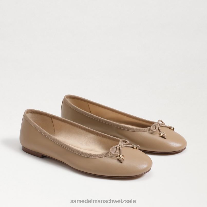 CH Sam Edelman Frauen Felicia Luxe Ballerinas sanftes Beige X2J86283 Schuhwerk
