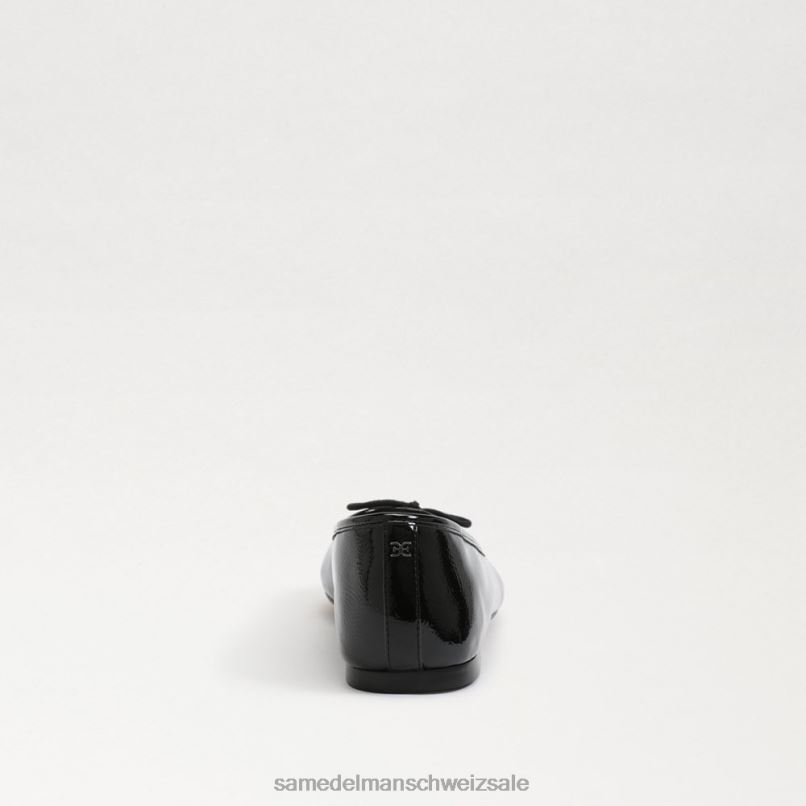 CH Sam Edelman Frauen Felicia Luxe Ballerinas schwarzes Lackleder X2J86294 Schuhwerk
