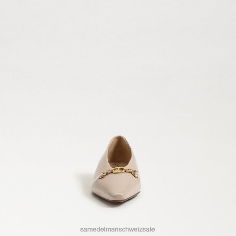CH Sam Edelman Frauen Jenica spitze Zehenpartie flach Chai-Latte-Patent X2J86791 Schuhwerk