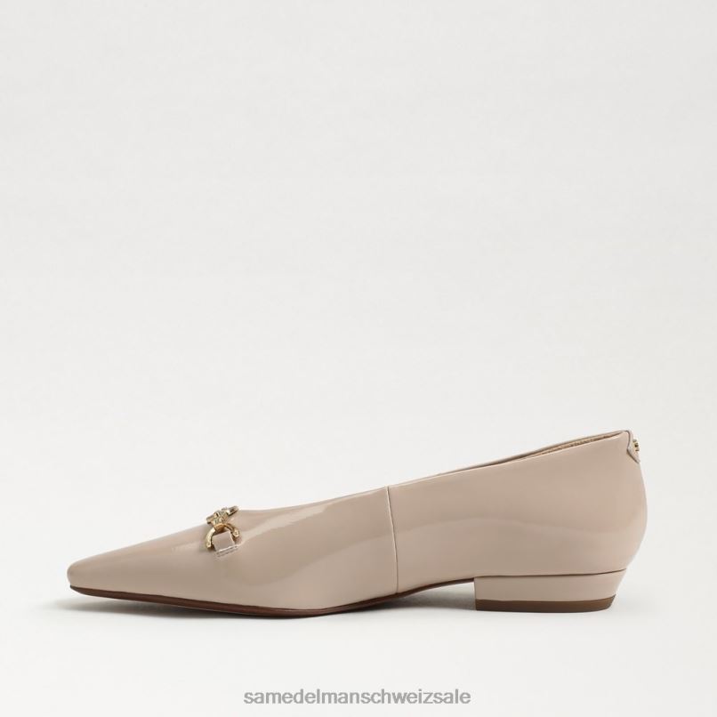 CH Sam Edelman Frauen Jenica spitze Zehenpartie flach Chai-Latte-Patent X2J86791 Schuhwerk