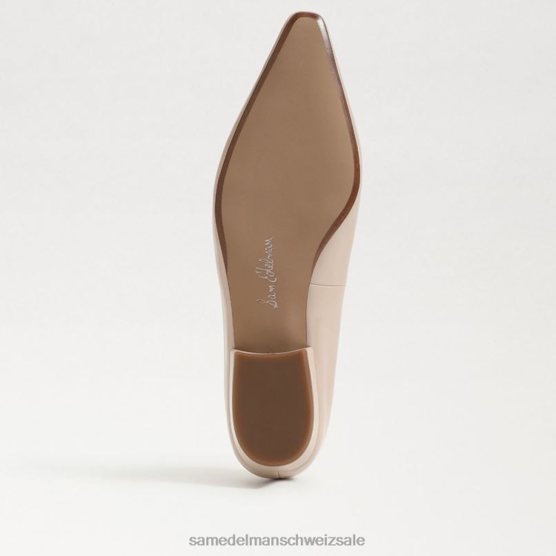 CH Sam Edelman Frauen Jenica spitze Zehenpartie flach Chai-Latte-Patent X2J86791 Schuhwerk