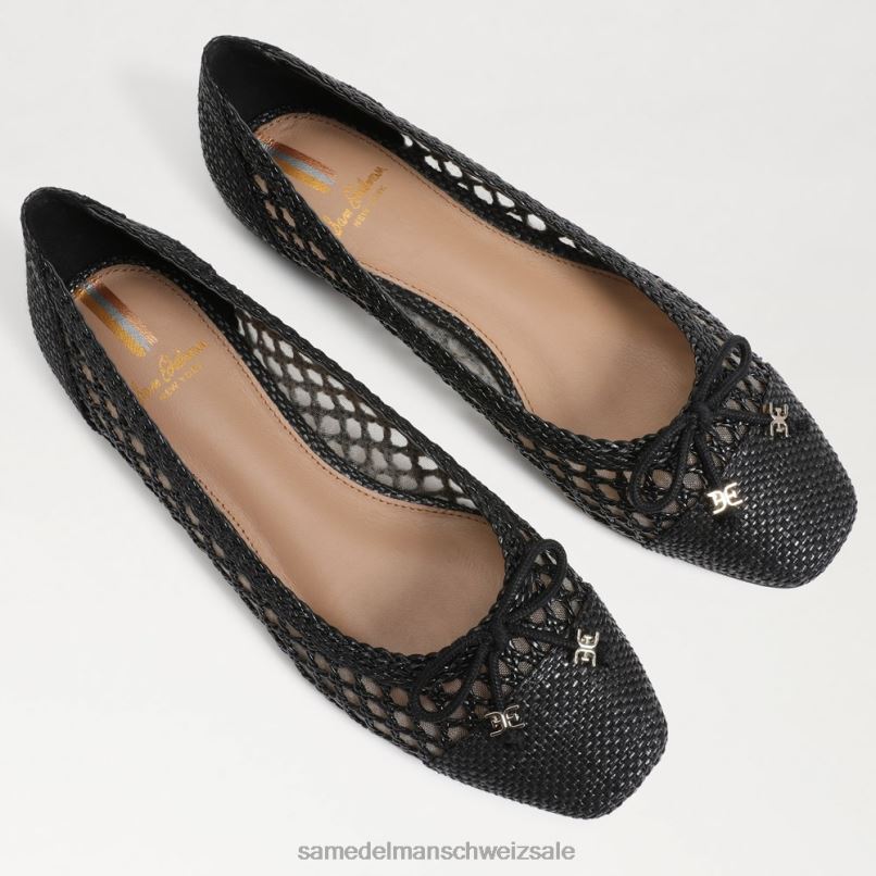 CH Sam Edelman Frauen Mai Ballerina Schwarz X2J86370 Schuhwerk