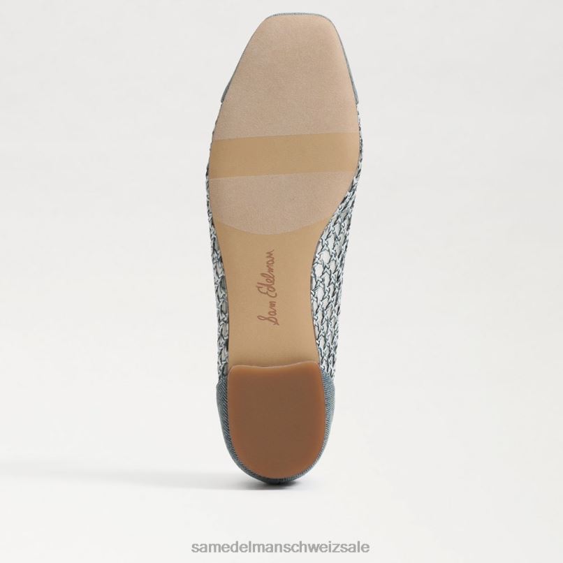 CH Sam Edelman Frauen Mai Ballerina neublau gewaschen X2J86371 Schuhwerk