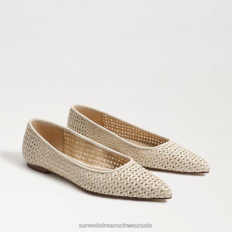 CH Sam Edelman Frauen Wanda spitze Zehenpartie flach Elfenbein X2J86477 Schuhwerk