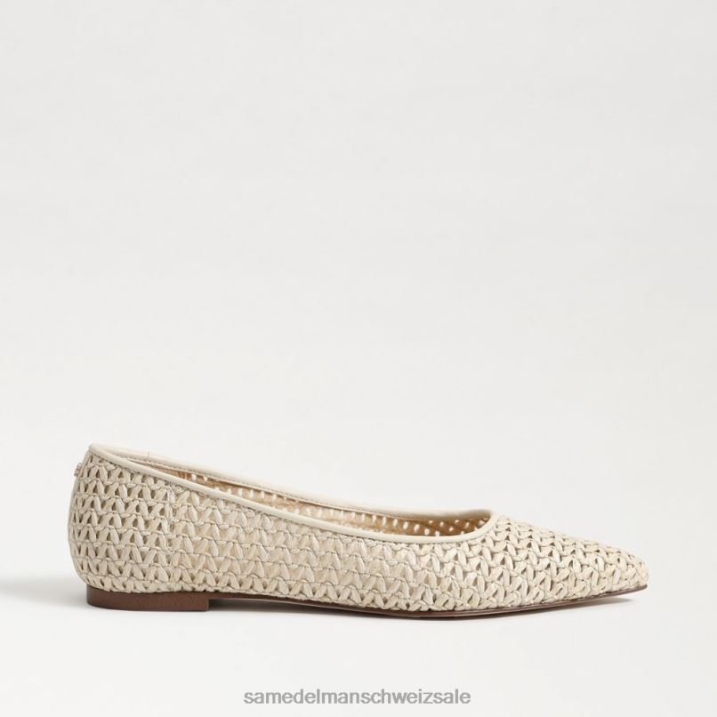 CH Sam Edelman Frauen Wanda spitze Zehenpartie flach Elfenbein X2J86477 Schuhwerk