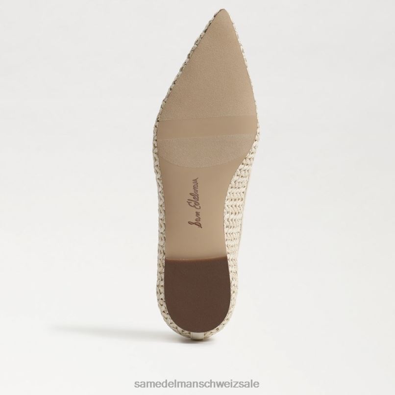 CH Sam Edelman Frauen Wanda spitze Zehenpartie flach Elfenbein X2J86477 Schuhwerk
