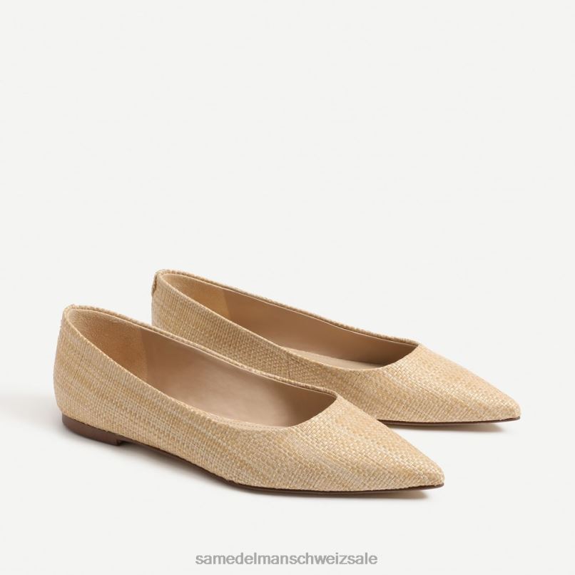CH Sam Edelman Frauen Wanda spitze Zehenpartie flach gebleichtes Buchenholz X2J86480 Schuhwerk