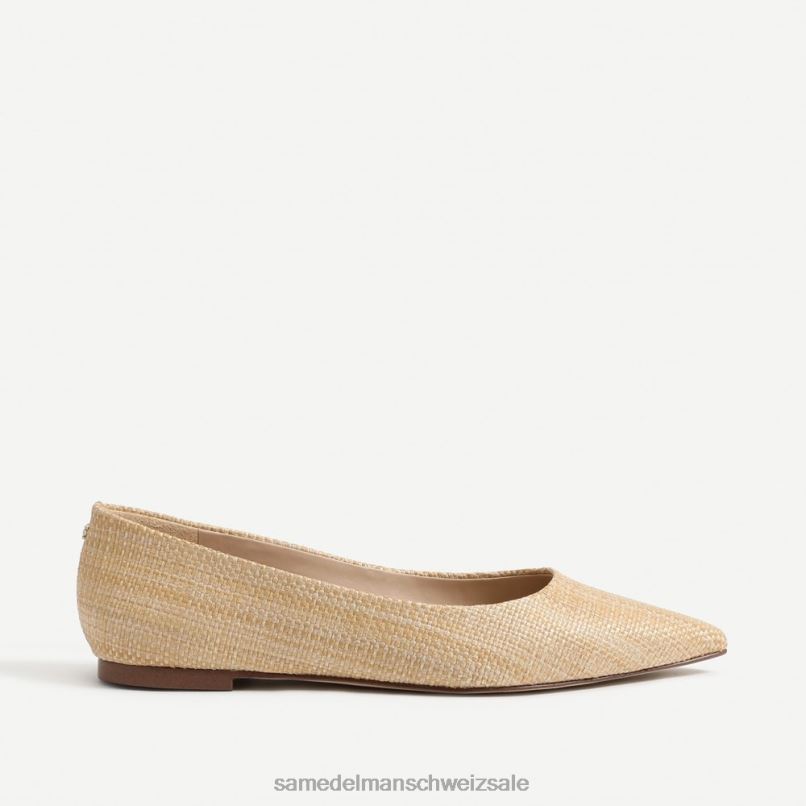 CH Sam Edelman Frauen Wanda spitze Zehenpartie flach gebleichtes Buchenholz X2J86480 Schuhwerk