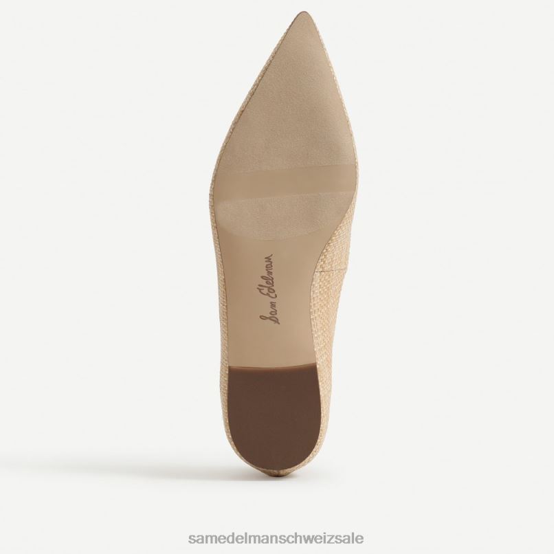 CH Sam Edelman Frauen Wanda spitze Zehenpartie flach gebleichtes Buchenholz X2J86480 Schuhwerk