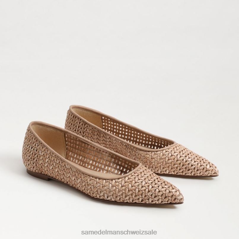 CH Sam Edelman Frauen Wanda spitze Zehenpartie flach warme Bräune X2J86478 Schuhwerk