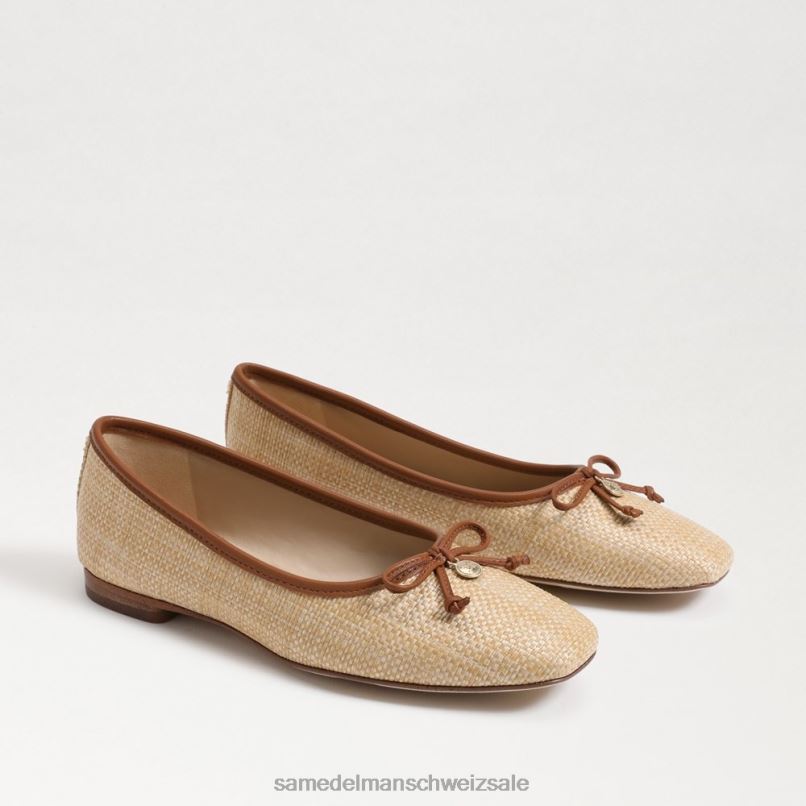 CH Sam Edelman Frauen Wiese Ballerina gebleichtes Buchenholz X2J86171 Schuhwerk
