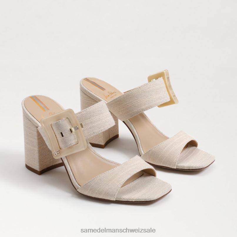 CH Sam Edelman Frauen Dalton-Absatz-Mule Sand X2J86563 Schuhwerk