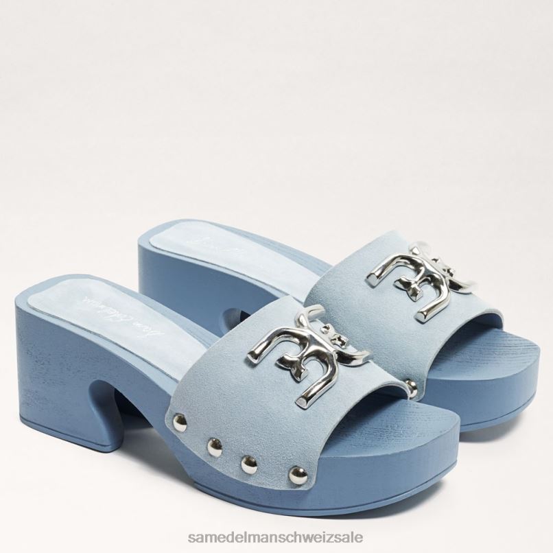 CH Sam Edelman Frauen Francina-Mule-Sandale hellblau X2J86521 Schuhwerk