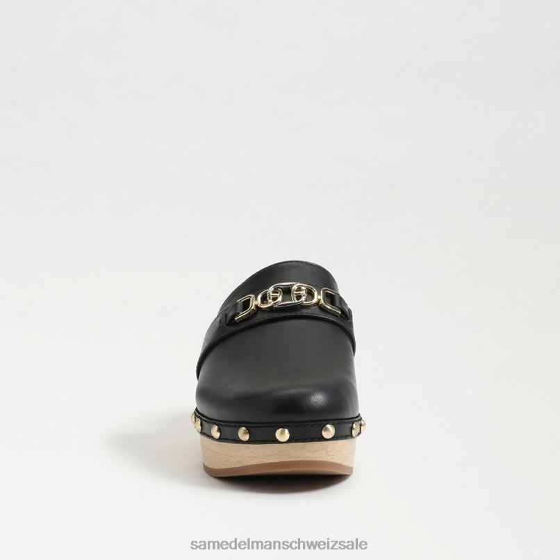 CH Sam Edelman Frauen Kaye verstopfen schwarzes Leder X2J86442 Schuhwerk
