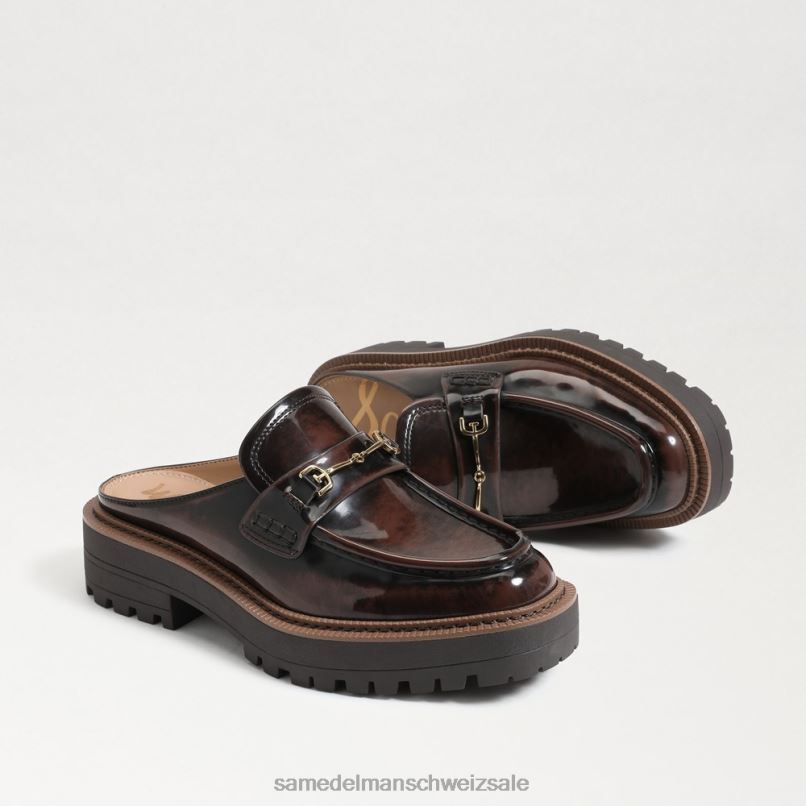 CH Sam Edelman Frauen Lennon-Mule mit Stollensohle Kastanie X2J86464 Schuhwerk