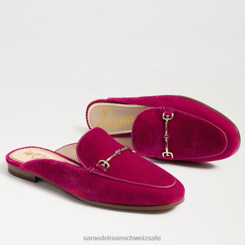 CH Sam Edelman Frauen Linnie Bit Mule Himbeersamt X2J8674 Schuhwerk