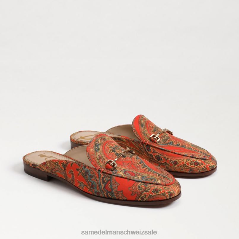 CH Sam Edelman Frauen Linnie Bit Mule Orangenmohn X2J8677 Schuhwerk
