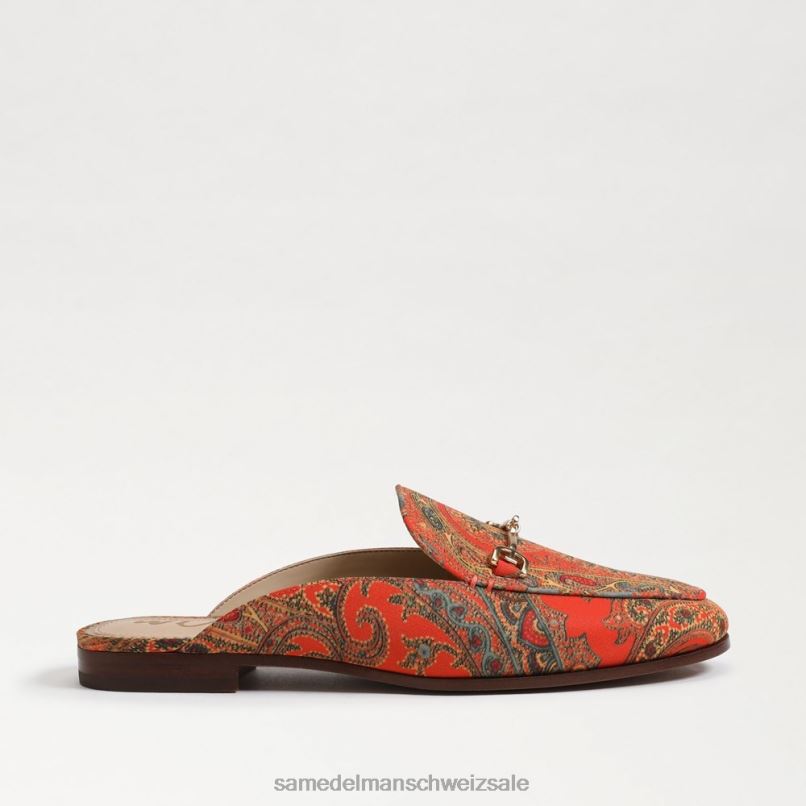 CH Sam Edelman Frauen Linnie Bit Mule Orangenmohn X2J8677 Schuhwerk