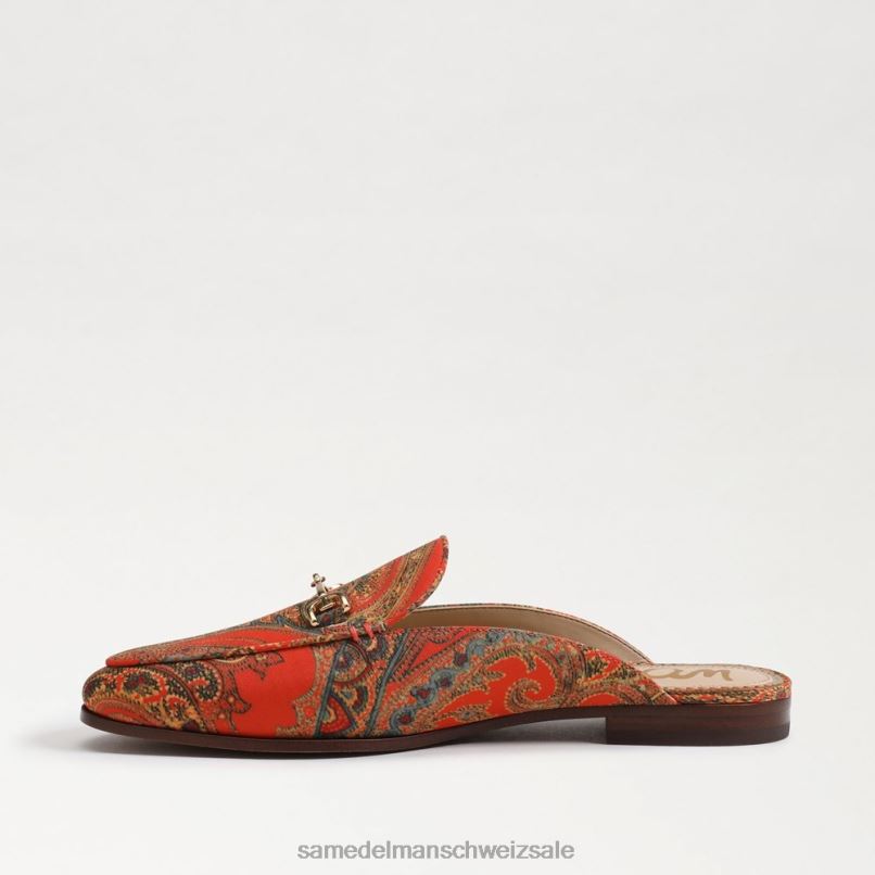 CH Sam Edelman Frauen Linnie Bit Mule Orangenmohn X2J8677 Schuhwerk