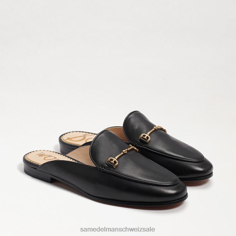 CH Sam Edelman Frauen Linnie Bit Mule schwarzes Leder X2J8679 Schuhwerk
