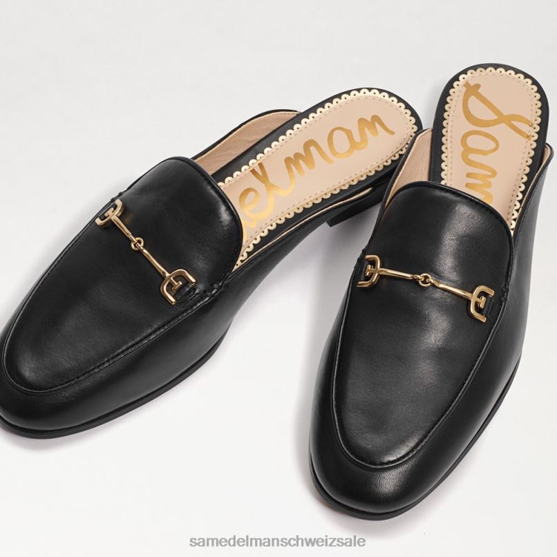 CH Sam Edelman Frauen Linnie Bit Mule schwarzes Leder X2J8679 Schuhwerk