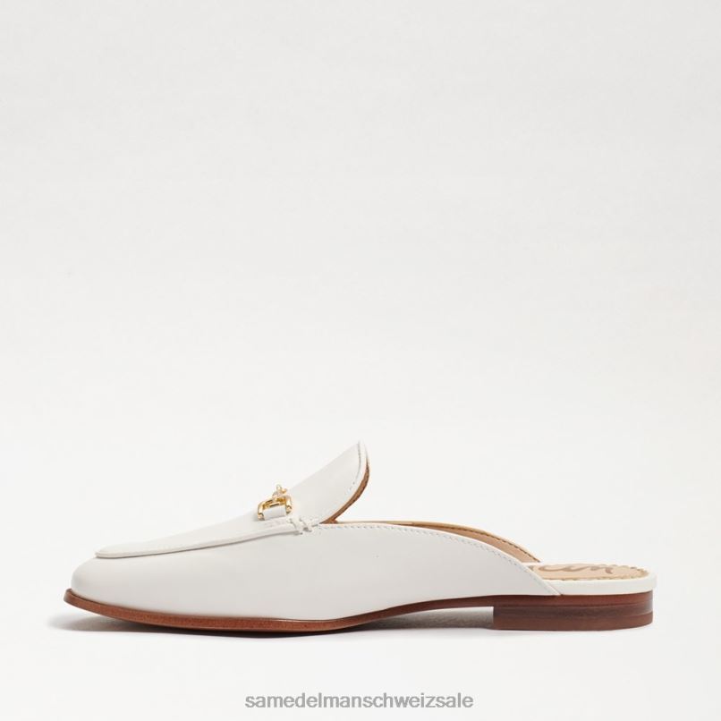 CH Sam Edelman Frauen Linnie Bit Mule strahlend weißes Leder X2J8680 Schuhwerk