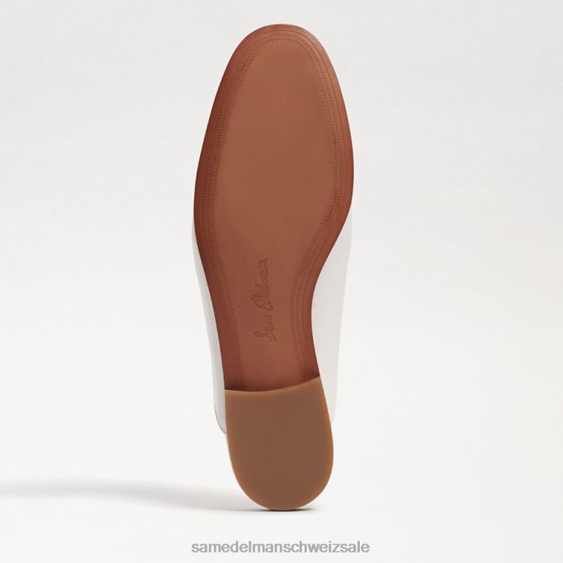 CH Sam Edelman Frauen Linnie Bit Mule strahlend weißes Leder X2J8680 Schuhwerk
