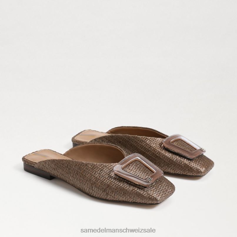 CH Sam Edelman Frauen Maultier mit Lin-Schnalle Kaffee X2J86653 Schuhwerk