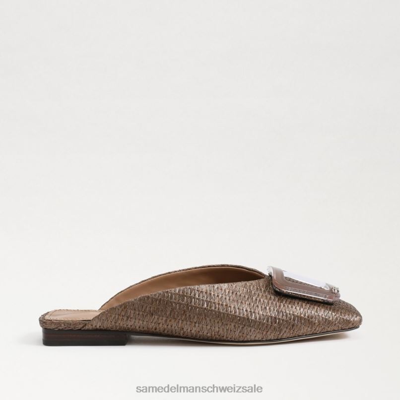 CH Sam Edelman Frauen Maultier mit Lin-Schnalle Kaffee X2J86653 Schuhwerk