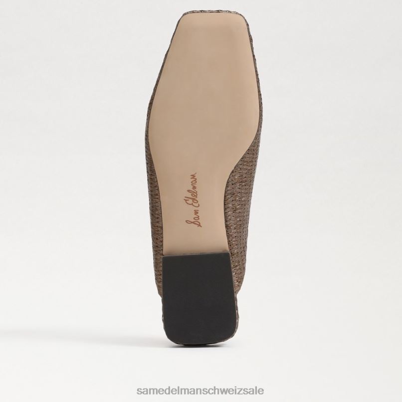 CH Sam Edelman Frauen Maultier mit Lin-Schnalle Kaffee X2J86653 Schuhwerk