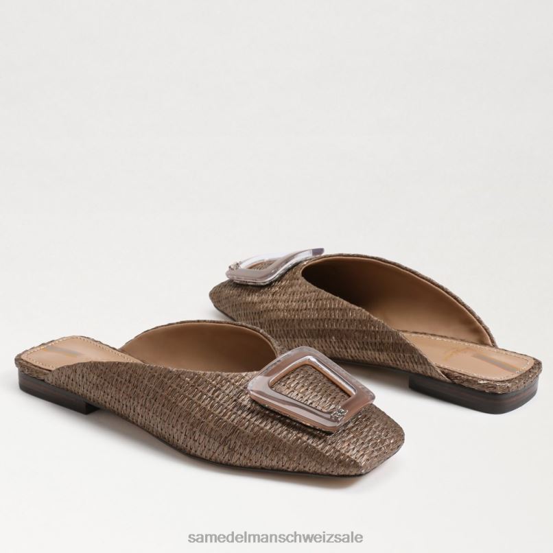 CH Sam Edelman Frauen Maultier mit Lin-Schnalle Kaffee X2J86653 Schuhwerk