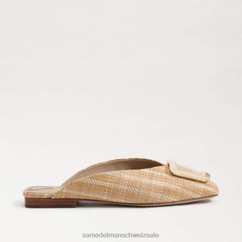 CH Sam Edelman Frauen Maultier mit Lin-Schnalle natürlich X2J86654 Schuhwerk